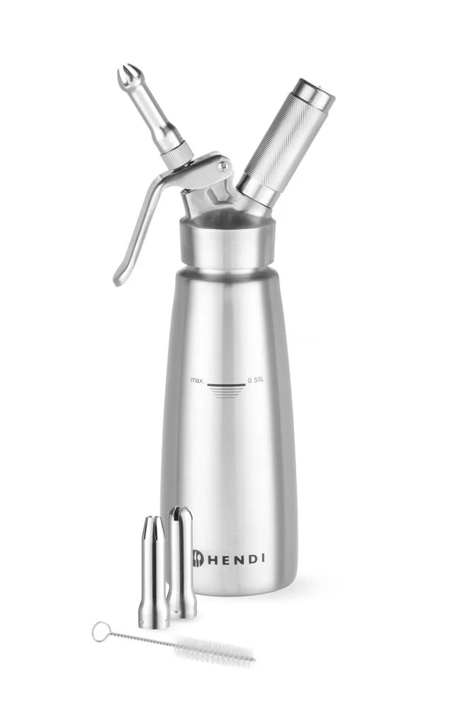 HENDI Sahnespender – Profi Line – 0,5 l – Ø 85 × H 235 mm