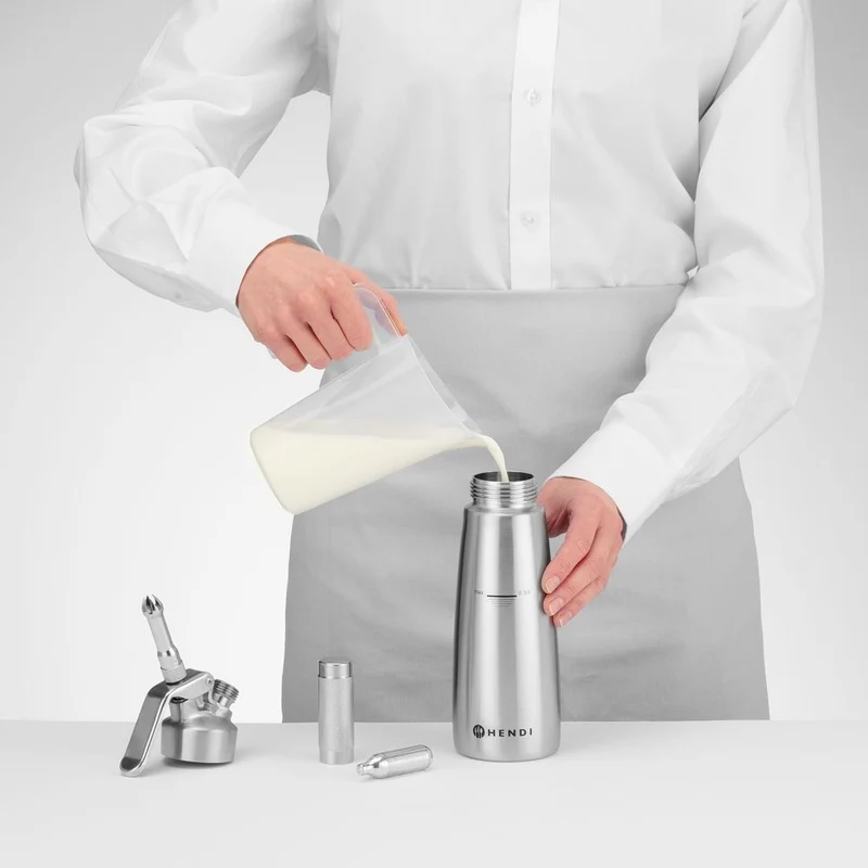 HENDI Sahnespender – Profi Line – 0,5 l – Ø 85 × H 235 mm