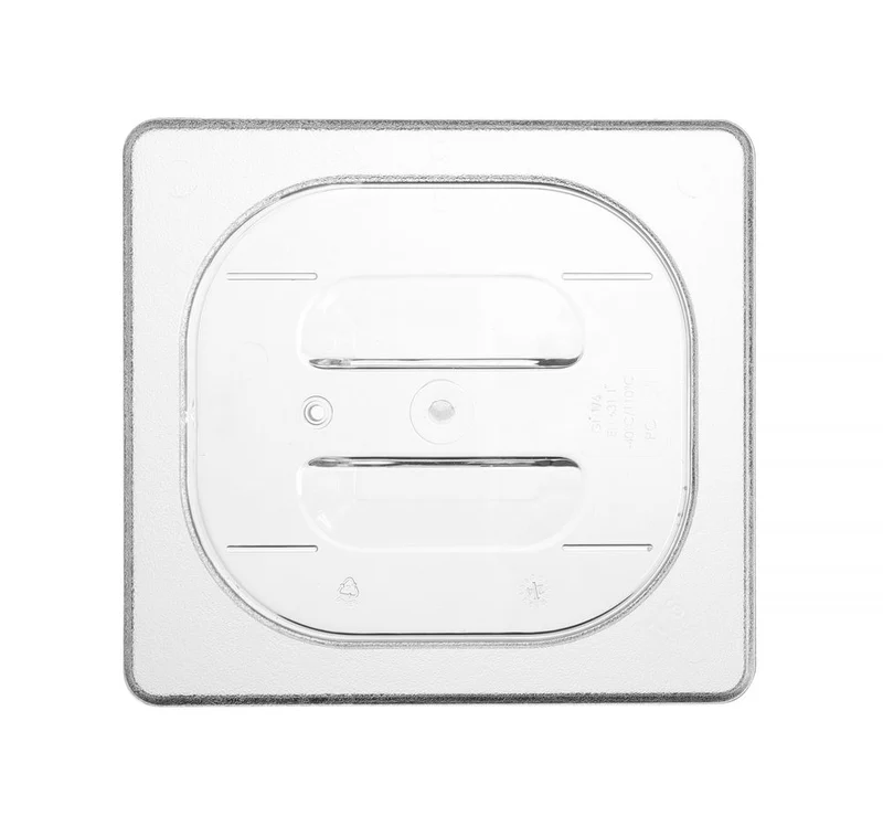 HENDI Gastronorm-Deckel – GN 1 / 6 – Transparent – 176 × 162 mm