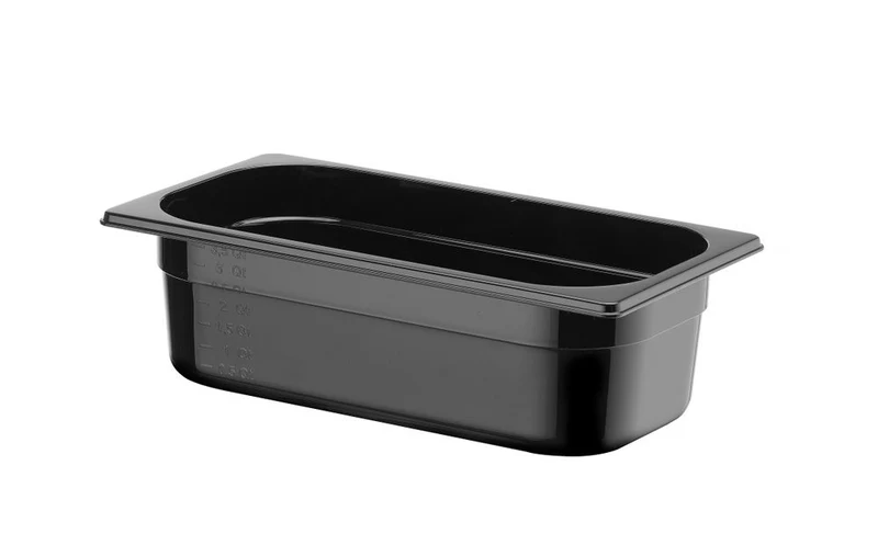 HENDI Gastronorm-Behälter 1 / 3 – Profi Line – GN 1 / 3 – 4 l – Schwarz – 325 × 176 × 100 mm