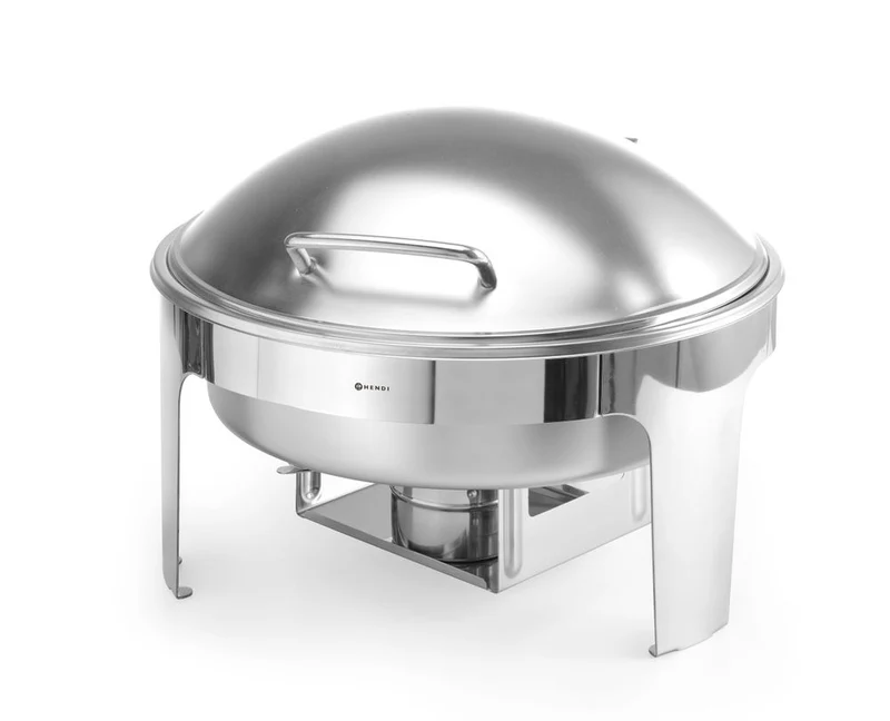 HENDI Chafing Dish rund – satiniert – Profi Line – 6 l – 465 × 420 × 320 mm