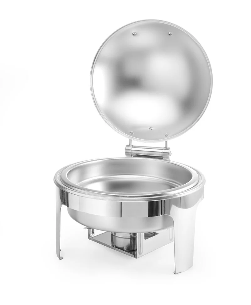 HENDI Chafing Dish rund – satiniert – Profi Line – 6 l – 465 × 420 × 320 mm