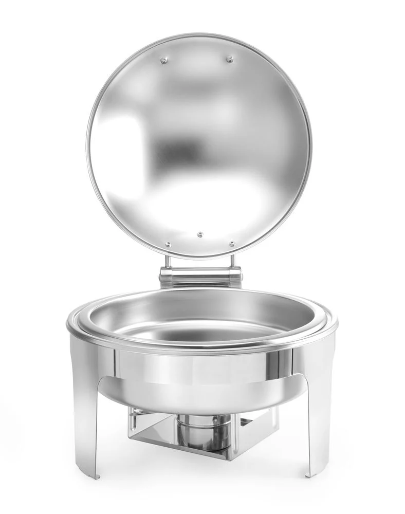 HENDI Chafing Dish rund – satiniert – Profi Line – 6 l – 465 × 420 × 320 mm