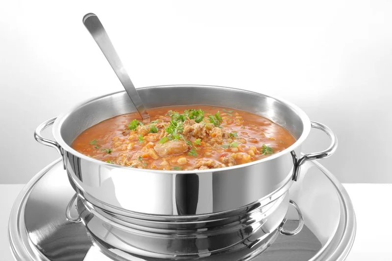 HENDI Suppen Chafing Dish – Spiegelglanz – Profi Line – 10 l – Ø 420 × H 380 mm