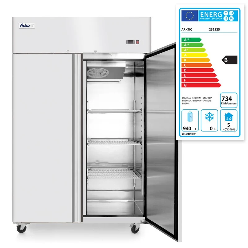 Arktic Kühlschrank – zweitürig Profi Line 1240 L – Profi Line – 940 l – 230 V / 350 W – 800 × 1314 × 2065 mm