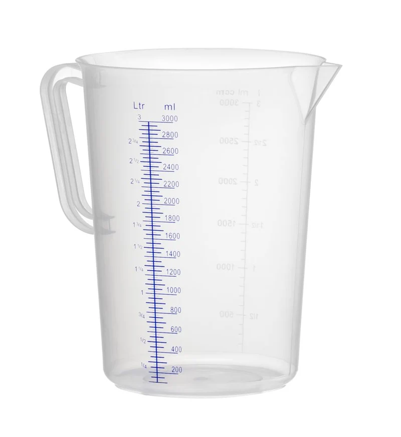 HENDI Messbecher – Polyproylen – Kitchen Line – 3 l – Ø 160 × H 240 mm