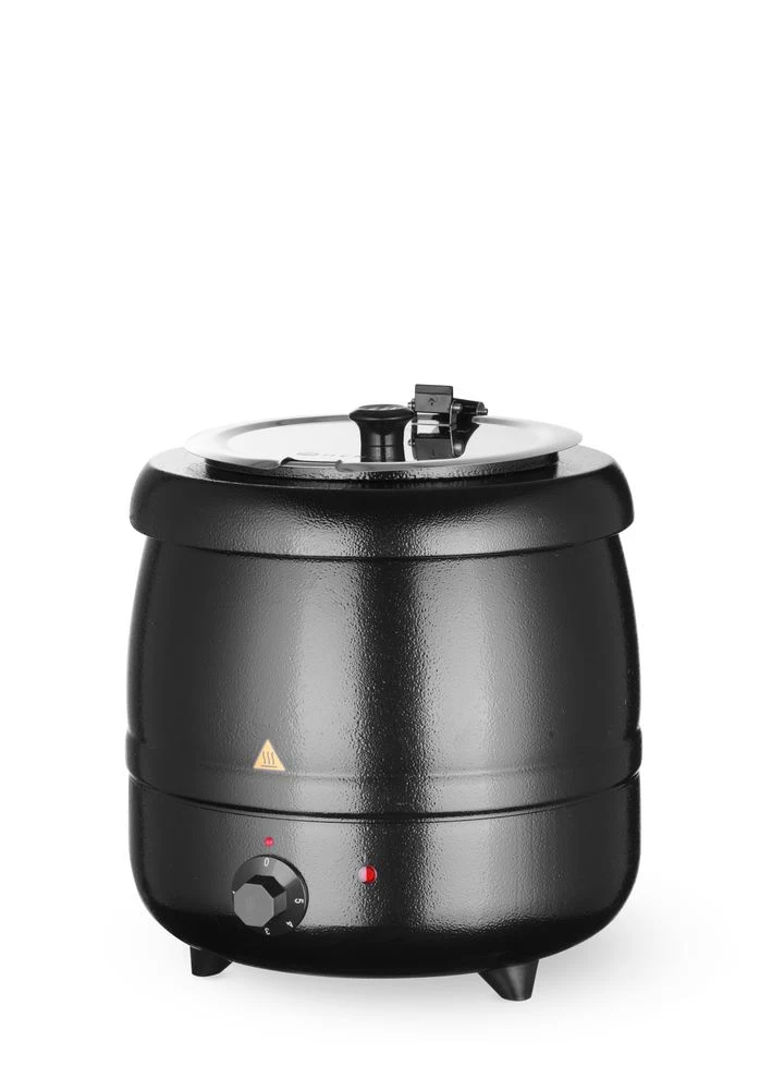 HENDI Suppenkessel – Kitchen Line – 8 l – Schwarz – 230 V / 400 W – Ø 330 × H 363 mm