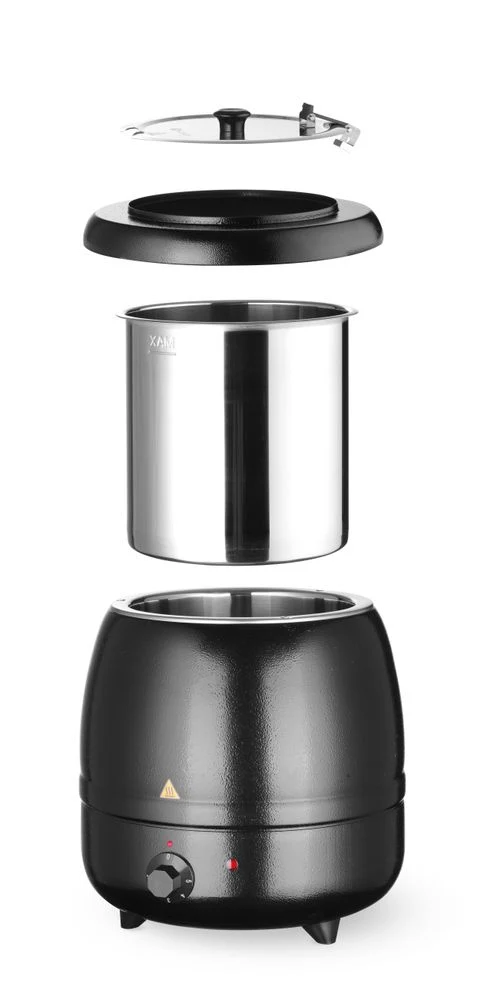 HENDI Suppenkessel – Kitchen Line – 8 l – Schwarz – 230 V / 400 W – Ø 330 × H 363 mm