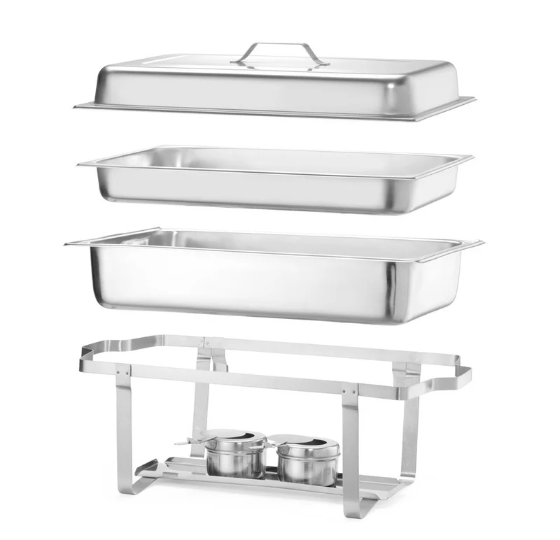 HENDI Chafing Dish Gastronorm 1 / 1 – Kitchen Line – 9 l – 600 × 358 × 295 mm