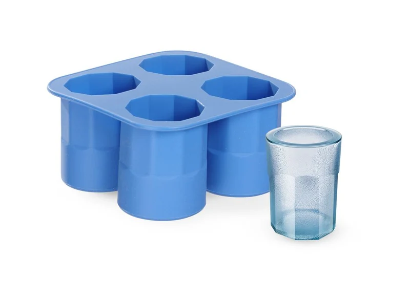 BarUp Eiswürfelform – Shotglas – Blau – 122 × 122 × 60 mm