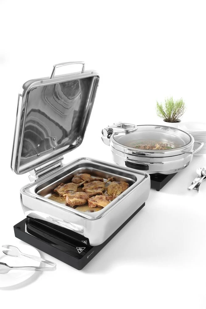 HENDI Warmhalteplatte Induktion – Kitchen Line – 230 V / 800 W – 460 × 315 × 61 mm