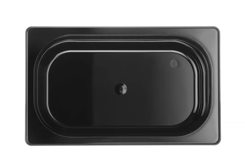 HENDI Gastronorm-Behälter 1 / 4 – Profi Line – GN 1 / 4 – 1,8 l – Schwarz – 265 × 162 × 65 mm