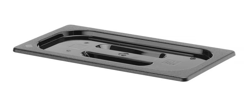 HENDI Gastronorm-Deckel – GN 1 / 3 – Schwarz – 325 × 176 mm