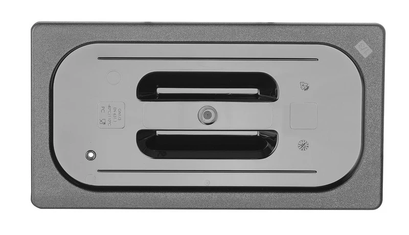 HENDI Gastronorm-Deckel – GN 1 / 3 – Schwarz – 325 × 176 mm