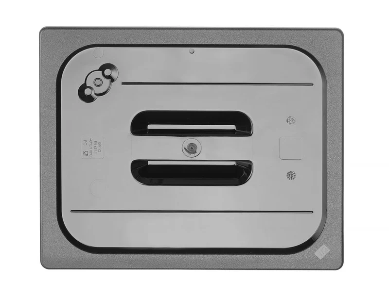 HENDI Gastronorm-Deckel – GN 1 / 2 – Schwarz – 325 × 265 mm