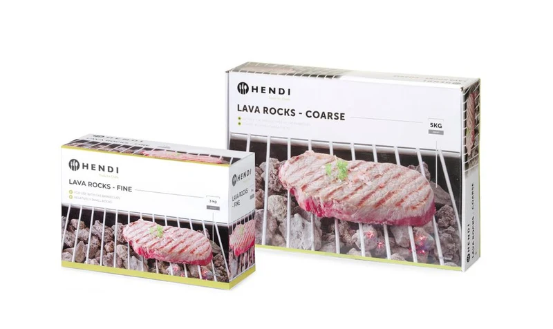 HENDI Lavasteine - fein – Box