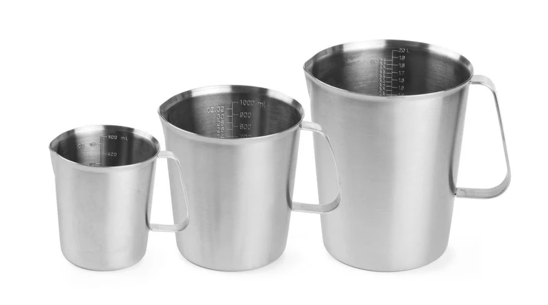 HENDI Messbecher – Edelstahl – 0,5 l – Ø 90 × H 105 mm