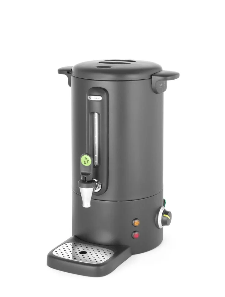 HENDI Heißgetränkespender UNIQ – designed by Robert Bronwasser – 9 l – Schwarz – 230 V / 950 W – 307 × 330 × 450 mm