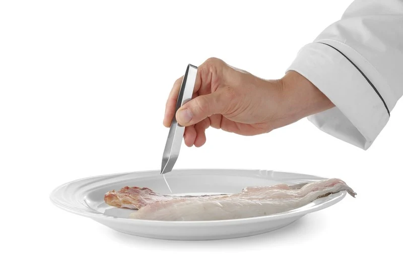 HENDI Pinzette für Fischgräten – schräger Kopf – 120 mm