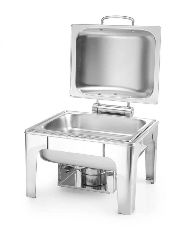 HENDI Chafing Dish GN 1 / 2 – Satiniert – Profi Line – 4 l – 365 × 370 × 280 mm