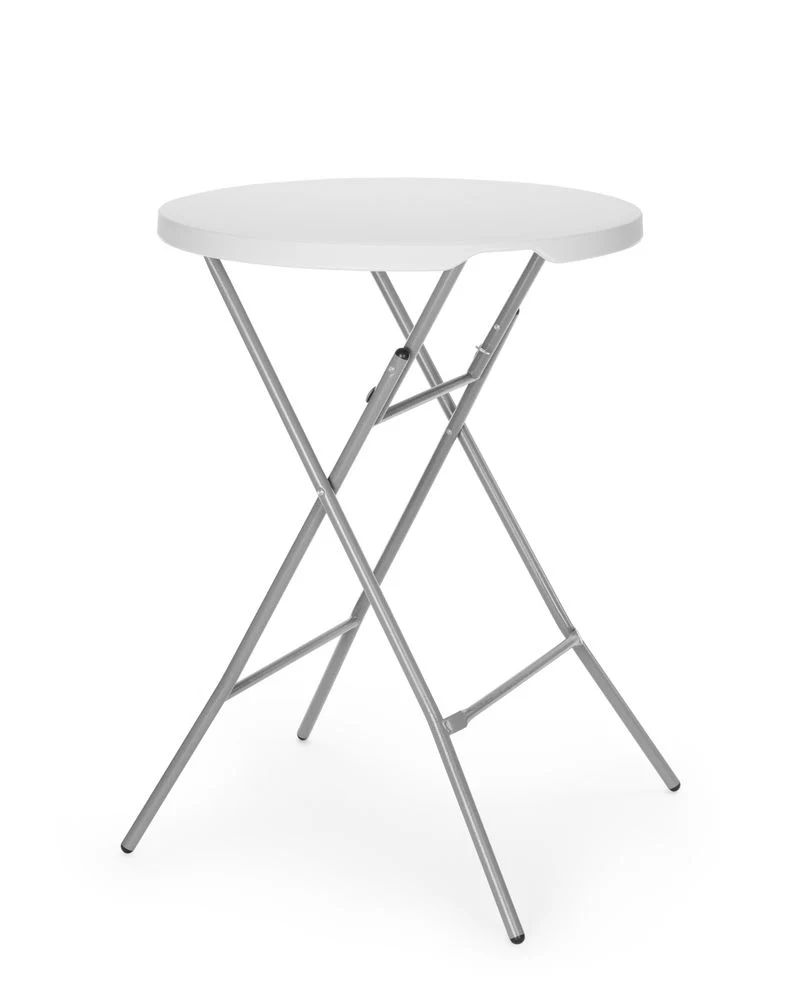 AmerBox Bar-Stehtisch – Max. Last 80 kg – Weiß – Ø 800 × H 1100 mm
