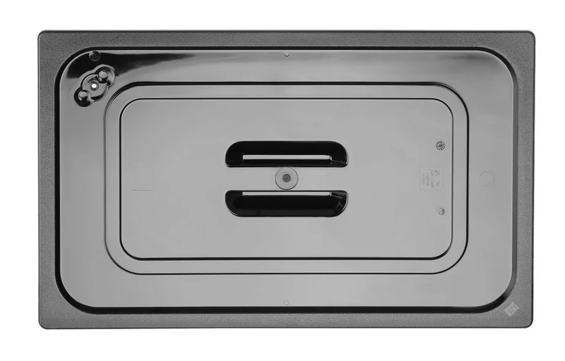 HENDI Gastronorm-Deckel – GN 1 / 1 – Schwarz – 530 × 325 mm