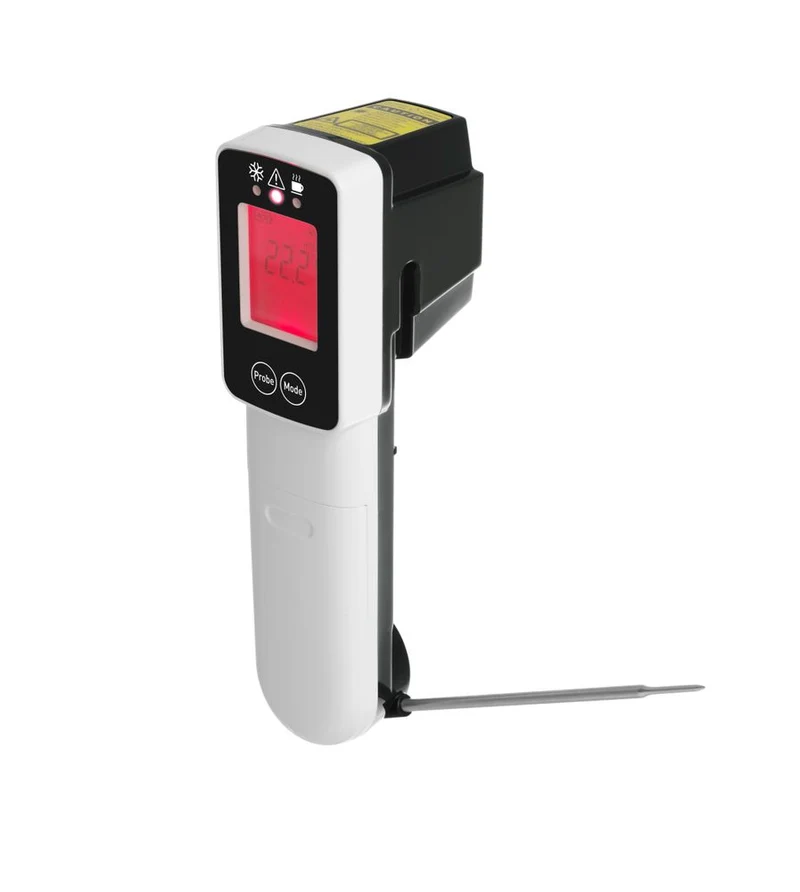 HENDI Infrarot-Thermometer mit Sonde – 39 × 53 × 158 mm