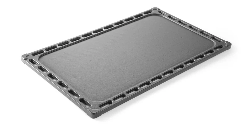 HENDI Gusseisen-Grillplatte – GN 1 / 1 – 325 × 530 mm