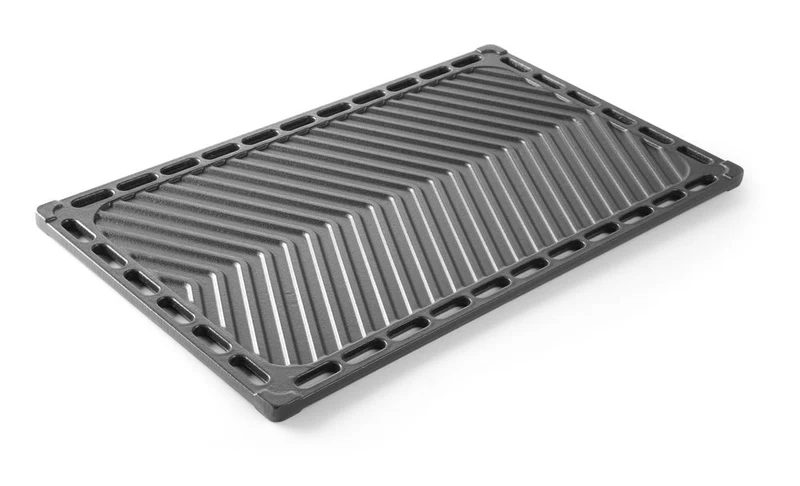 HENDI Gusseisen-Grillplatte – GN 1 / 1 – 325 × 530 mm