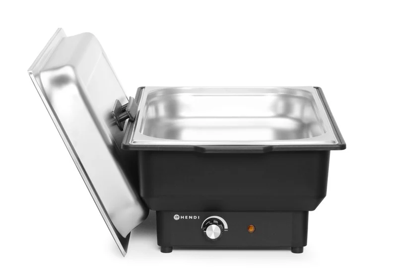 HENDI Chafing Dish Tellano – elektrisch – Kitchen Line – GN 1 / 1 – 9 l – 230 V / 900 W – 575 × 349 × 278 mm