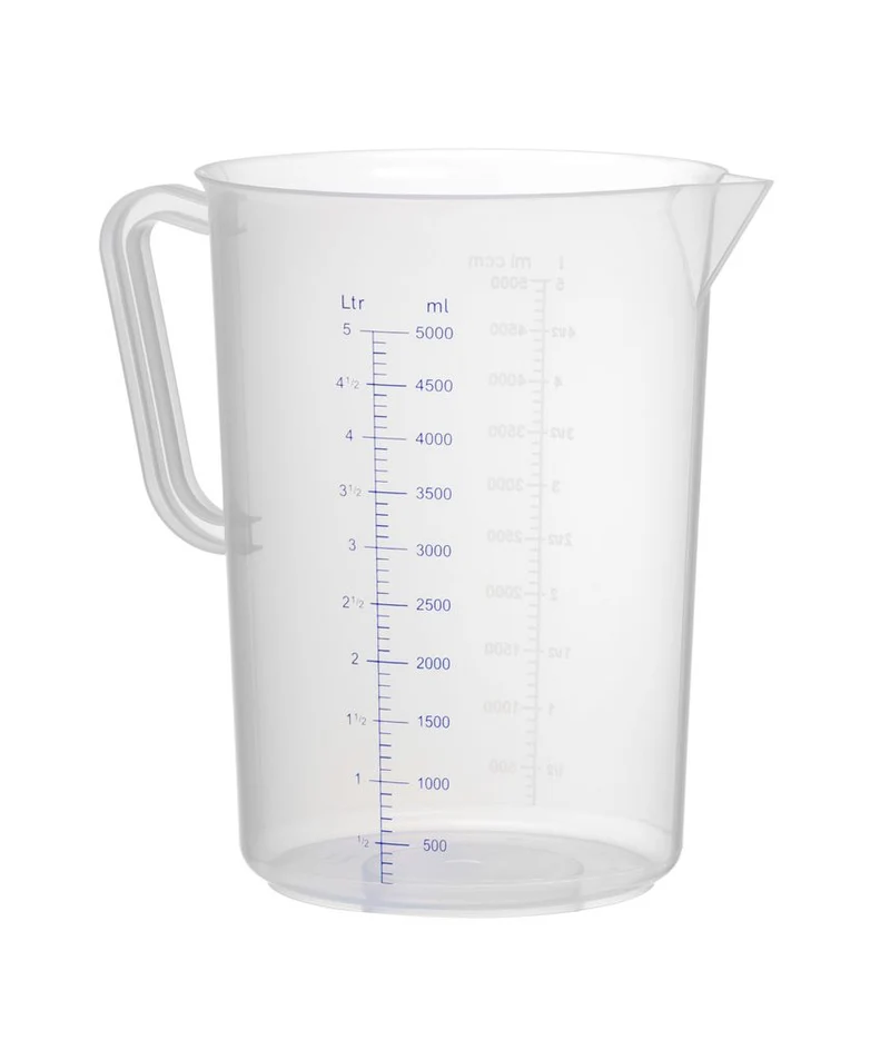 HENDI Messbecher – Polyproylen – Kitchen Line – 5 l – Ø 190 × H 270 mm