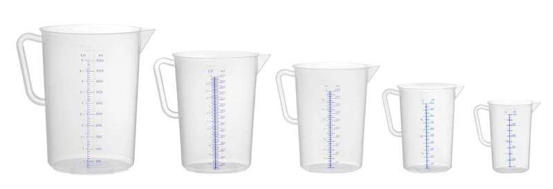 HENDI Messbecher – Polyproylen – Kitchen Line – 5 l – Ø 190 × H 270 mm