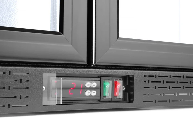 Arktic Kühlschrank mit doppelter Tür auf der Rückseite – 158 l – Schwarz – 230 V / 160 W – 900 × 530 × 865 mm