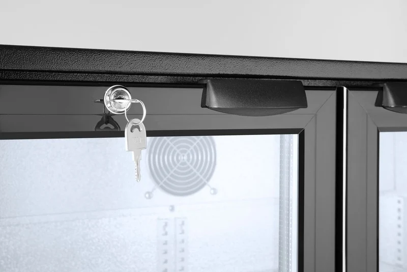Arktic Kühlschrank mit doppelter Tür auf der Rückseite – 158 l – Schwarz – 230 V / 160 W – 900 × 530 × 865 mm