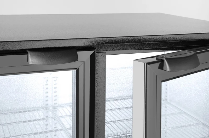 Arktic Kühlschrank mit doppelter Tür auf der Rückseite – 158 l – Schwarz – 230 V / 160 W – 900 × 530 × 865 mm