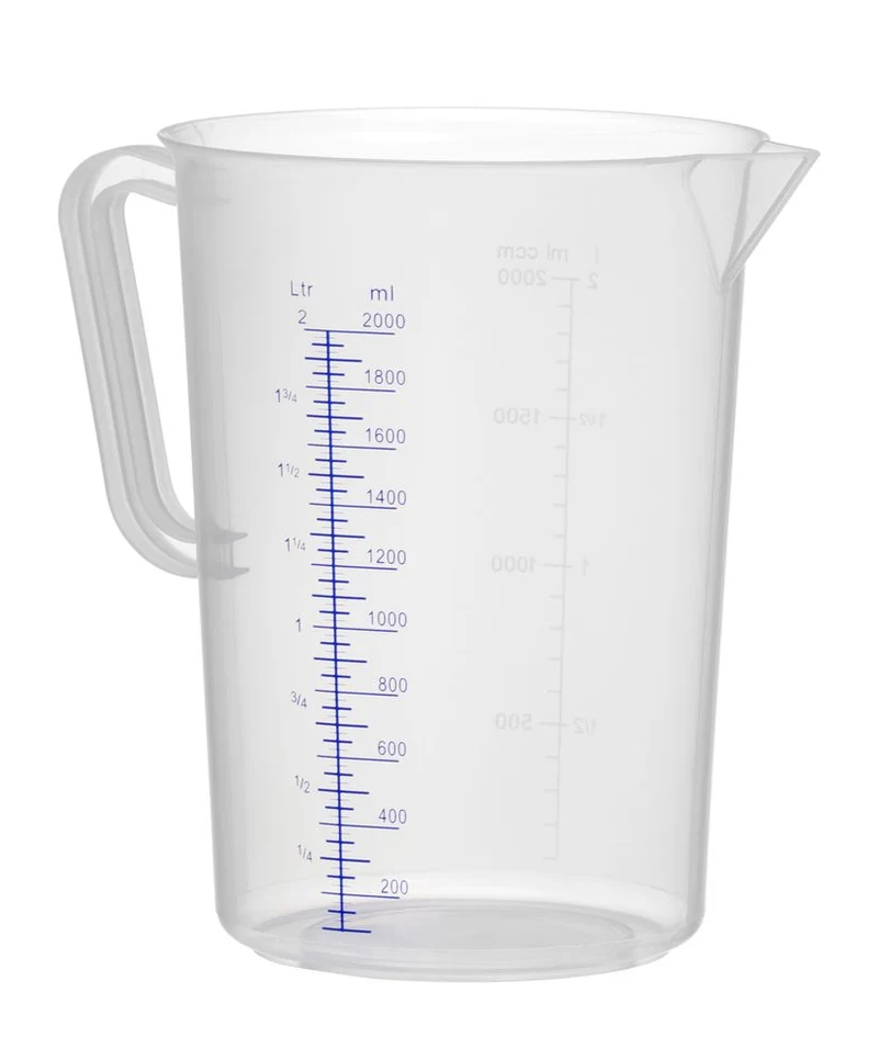 HENDI Messbecher – Polyproylen – Kitchen Line – 2 l – Ø 140 × H 215 mm