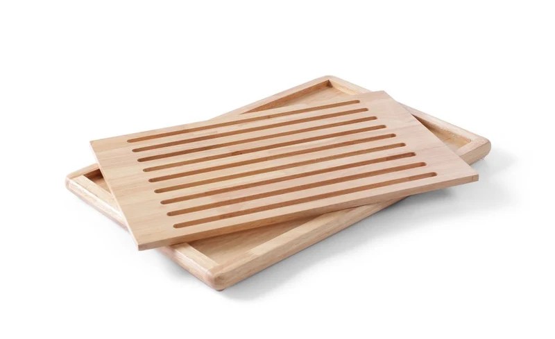 HENDI Brotschneidbrett – Holz dunkel – 475 × 322 mm
