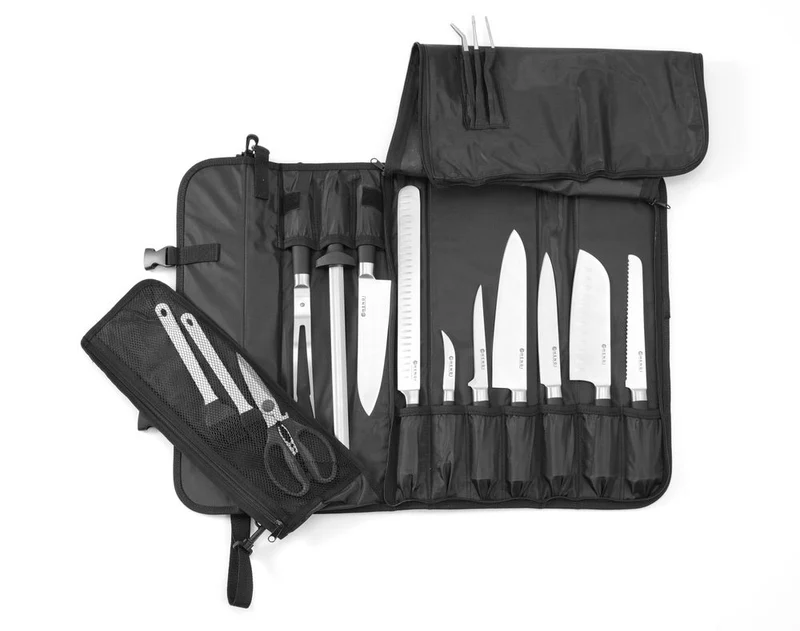 HENDI Messertransporttasche – Schwarz – 510 × 50 × 170 mm