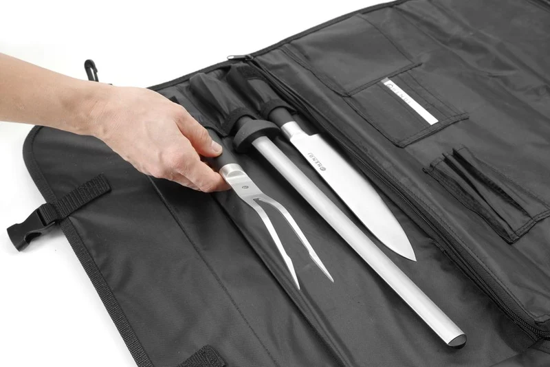 HENDI Messertransporttasche – Schwarz – 510 × 50 × 170 mm