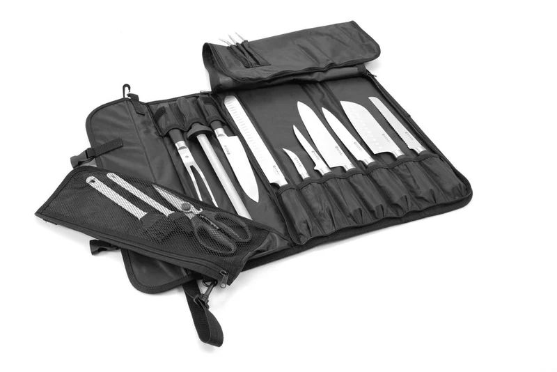 HENDI Messertransporttasche – Schwarz – 510 × 50 × 170 mm