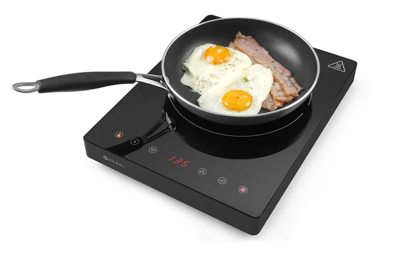 HENDI Induktionskocher 2000 W – Kitchen Line – 230 V / 2000 W – 297 × 411 × 57 mm