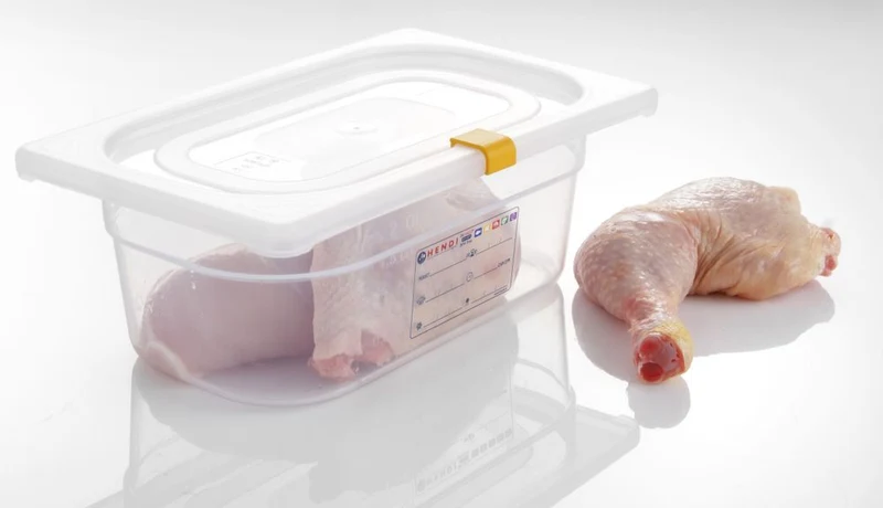HENDI Farbcodierungsclips für HACCP-Aufbewahrungsbehälter – Gelb – 12 Stück