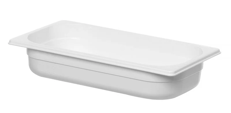 HENDI Gastronorm-Behälter 1 / 3 – GN 1 / 3 – 2,5 l – Weiß – 325 × 176 × 65 mm