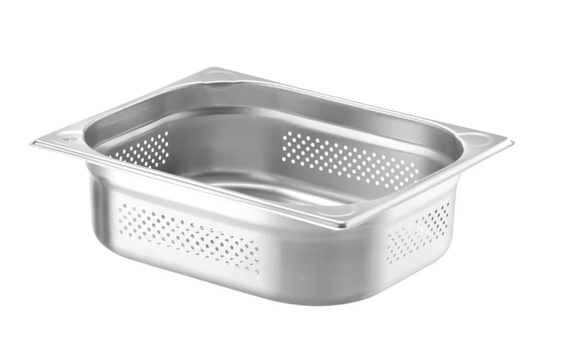 HENDI Behälter GN 1 / 2 perforiert – Kitchen Line – GN 1 / 2 – 6,5 l – (H)100 mm