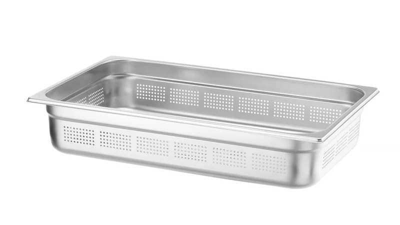 HENDI Behälter GN 1 / 1 perforiert – Profi Line – GN 1 / 1 – 14 l – (H)100 mm