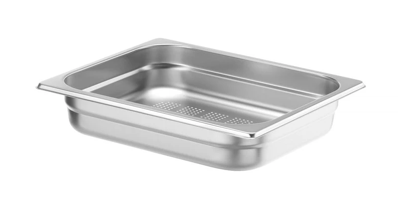HENDI Behälter GN 1 / 2 perforiert – Profi Line – GN 1 / 2 – 4 l – (H)65 mm