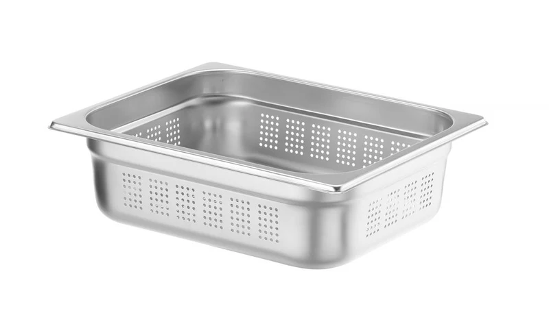 HENDI Behälter GN 1 / 2 perforiert – Profi Line – GN 1 / 2 – 6,5 l – (H)100 mm