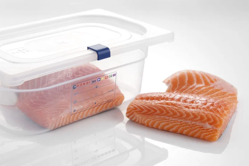 HENDI Farbcodierungsclips für HACCP-Aufbewahrungsbehälter – Blau – 12 Stück