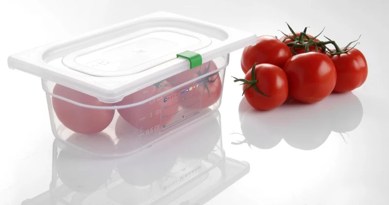 HENDI Farbcodierungsclips für HACCP-Aufbewahrungsbehälter – Grün – 12 Stück