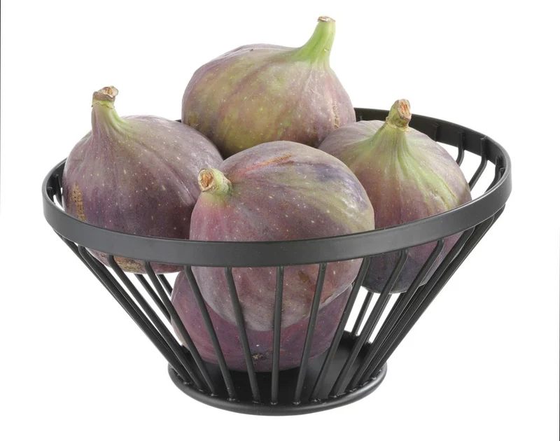 HENDI Obstkorb – abgerundet schwarz – Ø 150 × H 80 mm